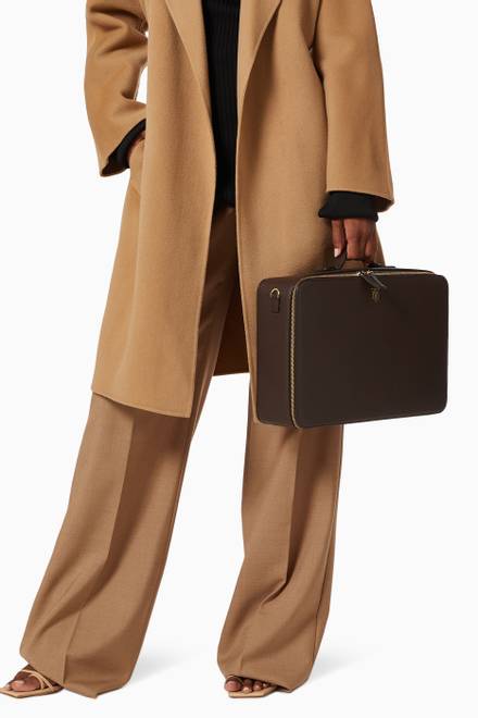 hover state of Working Station Briefcase in Leather