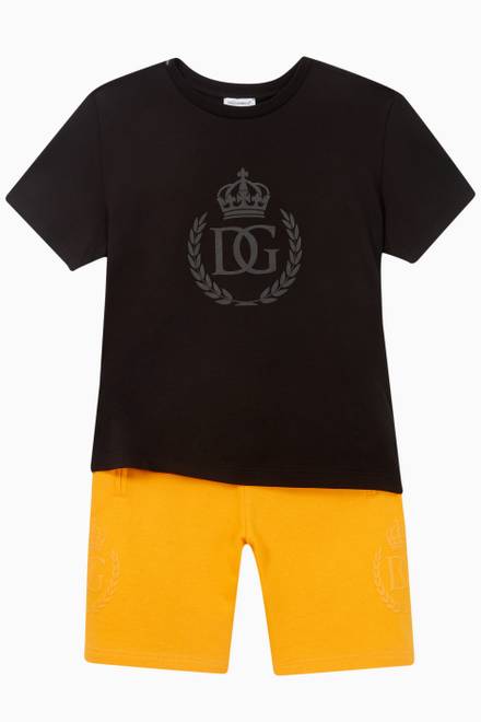 hover state of Crown Logo Cotton Shorts