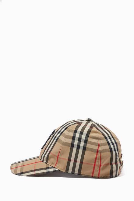 hover state of Monogram Motif Baseball Cap in Vintage Check Cotton