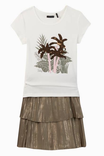 hover state of Sequin Palm Trees Jersey T-Shirt  