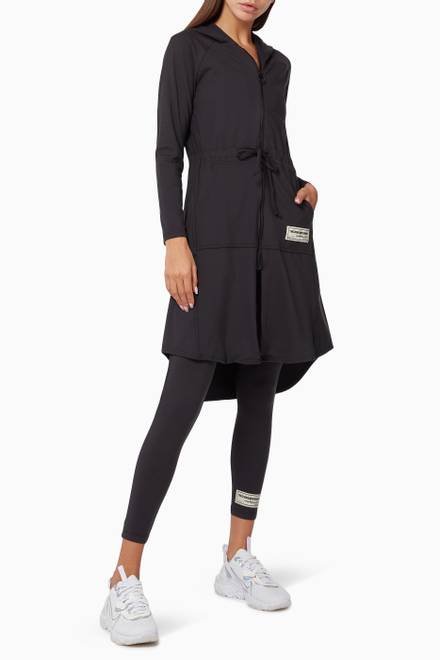 hover state of Softskin Recycled Longline Modest Jacket     