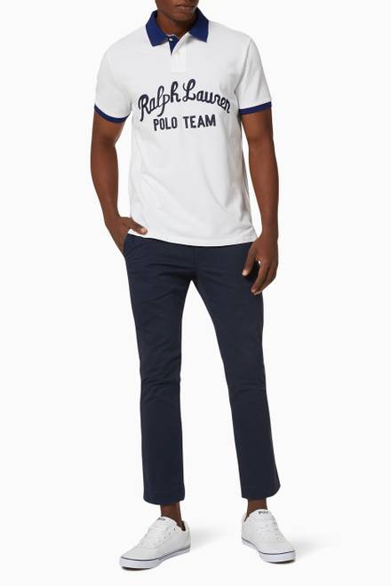 hover state of Polo Team Slim Fit Cotton Mesh Polo    