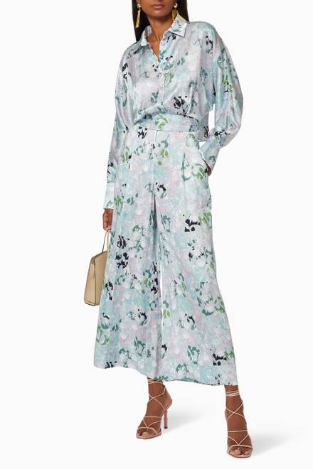 hover state of Floral Geo Culottes  