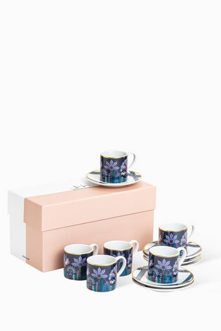 hover state of Tala Espresso Cups & Saucers in Porcelain, Set of 6    