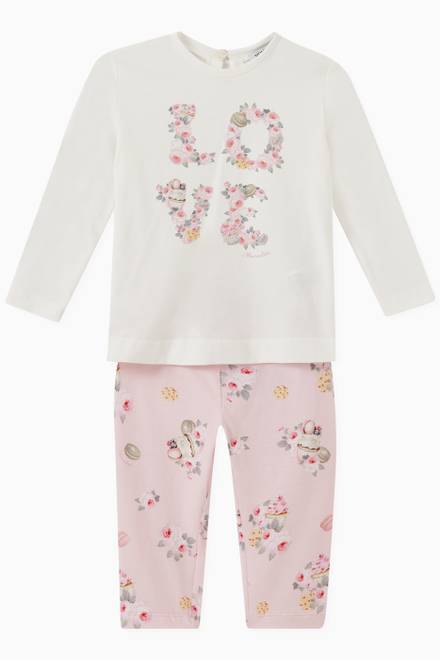 hover state of Cupcake Print Leggings in Cotton   