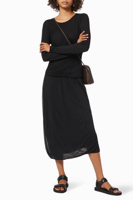 hover state of Carcano Midi Skirt in Cotton 
