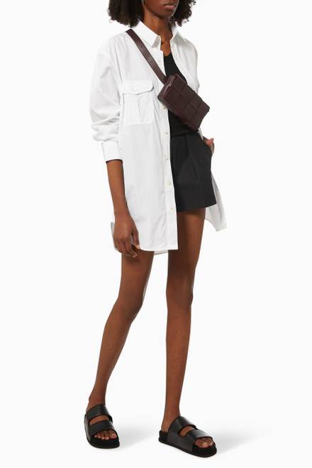 hover state of Mini Shirt Dress in Cotton   