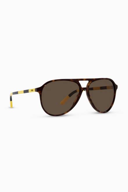hover state of Aviator Sunglasses in Acetate  