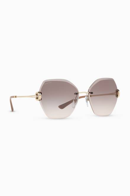 hover state of Bvlgari Bvlgari Butterfly Sunglasses in Metal   