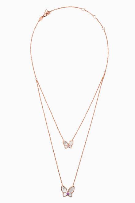 hover state of Farfasha Petali del Mare Necklace in 18kt Rose Gold     
