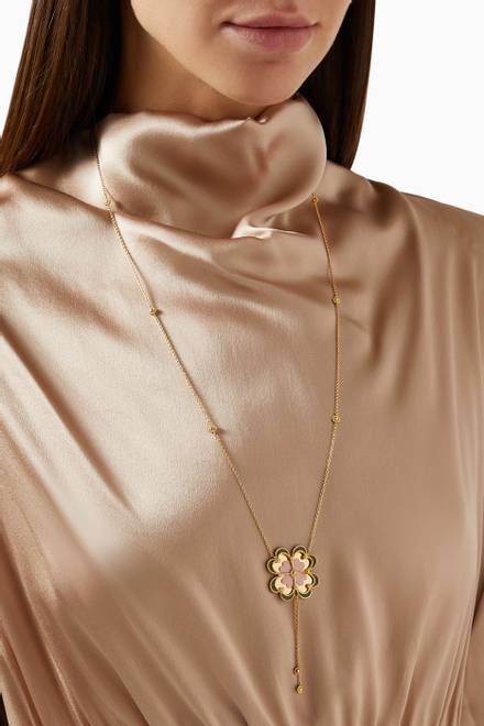 hover state of Farfasha Giardino Necklace in 18kt Yellow Gold     