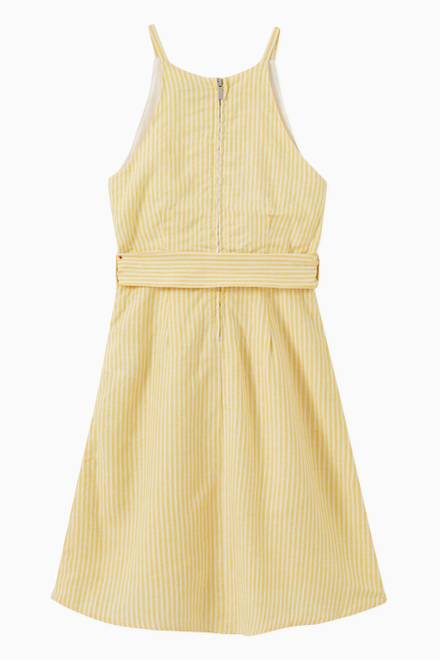 hover state of Tank Striped Dress in Linen Blend