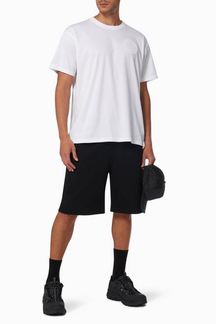 hover state of Oversized T-shirt with Logo Graphic in Cotton         