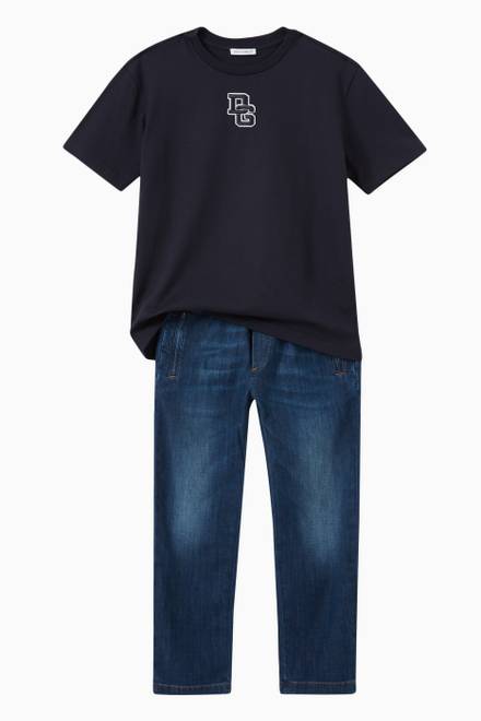 hover state of DG Logo Patch T-shirt in Cotton  