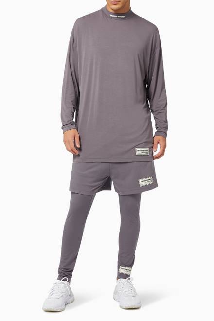 hover state of Organic Bamboo Oversized High Neck T-shirt