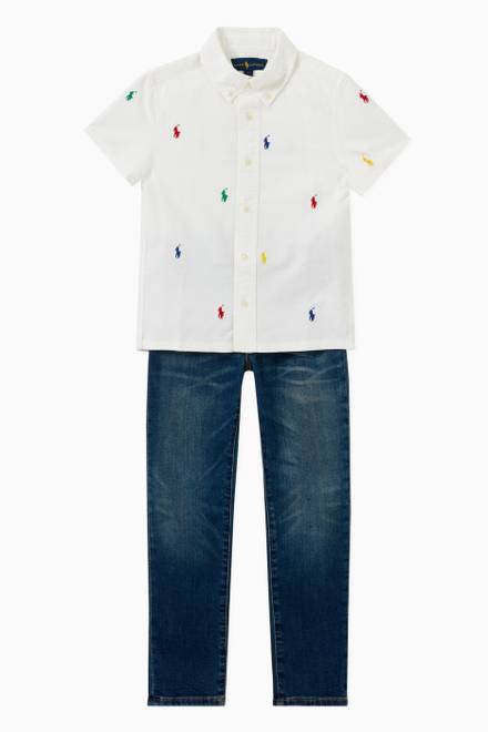hover state of Polo Pony Oxford Shirt in Cotton   