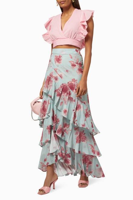 hover state of Rocky Maxi Skirt in Viscose  
