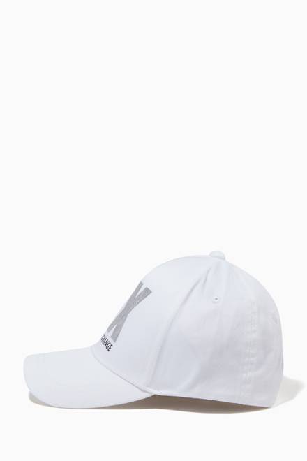 hover state of AX Fabric Logo Cap in Cotton 