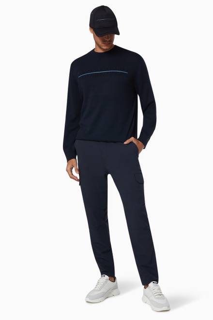hover state of Regular Fit Utility Trousers 