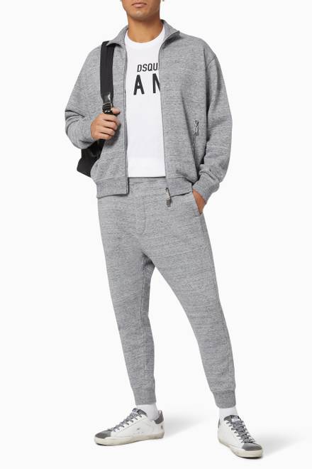 hover state of Dsquared2 Leaf Sweatpants in Cotton Fleece