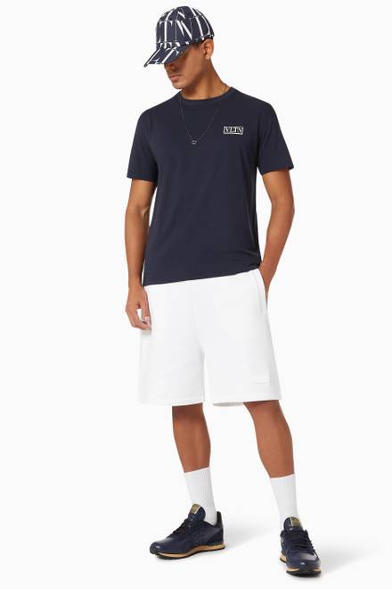 hover state of VLTN TAG Bermuda Shorts in Jersey
