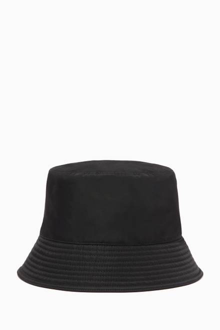 hover state of Triangle Logo Bucket Hat in Re-Nylon     