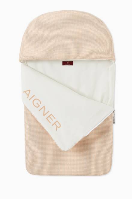 hover state of Logo Sleeping Bag in Pima Cotton Jersey     