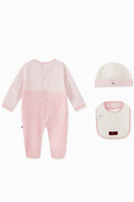 hover state of Embroidered Babygrow in Cotton  