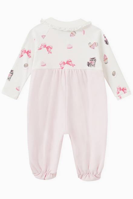 hover state of Sweet Kitten Print Pyjamas in Cotton  