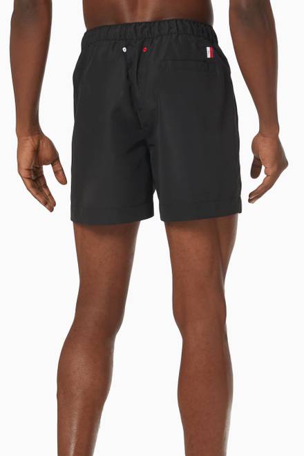 hover state of Signature Regular Fit Mid Length Swim Shorts in Recycled Polyester  
