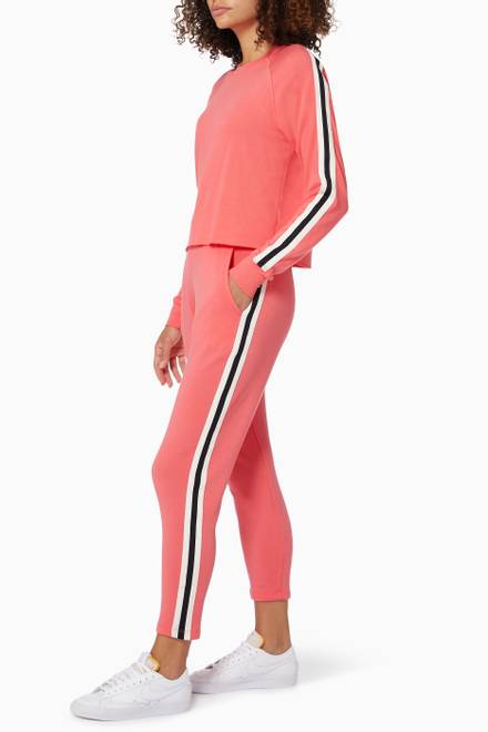 hover state of Reena Stripes Sweatpants in Fleece 