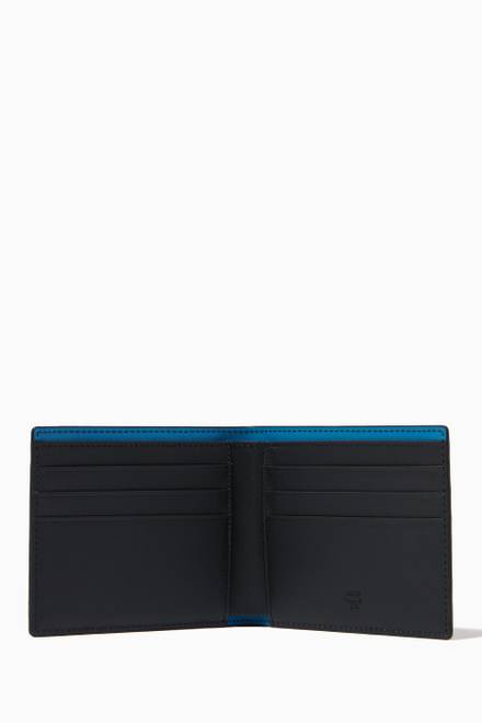 hover state of Small Bifold Wallet in Color Splash Logo Leather   