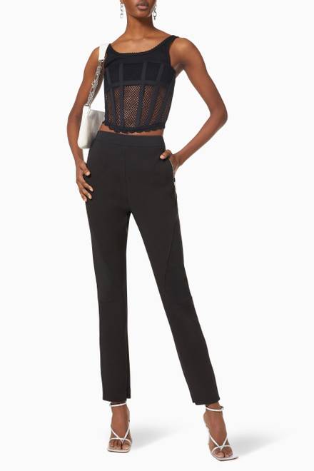 hover state of Contour Slim Fit Riding Pants in Stretch Cady  