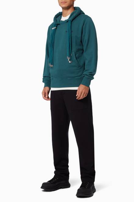 hover state of Multi-cord Hoodie in Cotton Jersey       