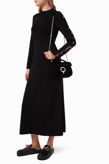 hover state of Knitted Long-Sleeve Dress