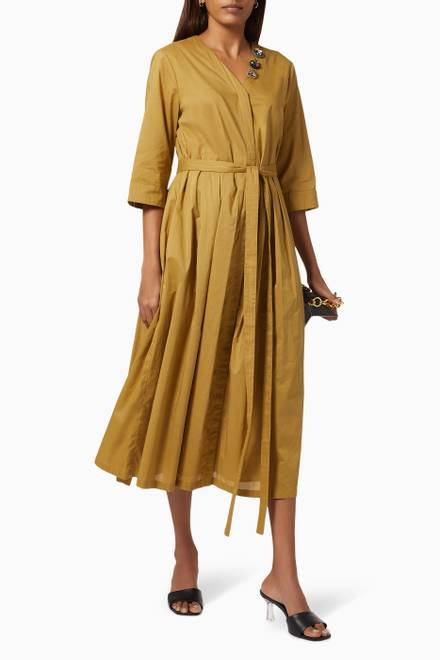 hover state of Ululato Dress in Cotton Voile     