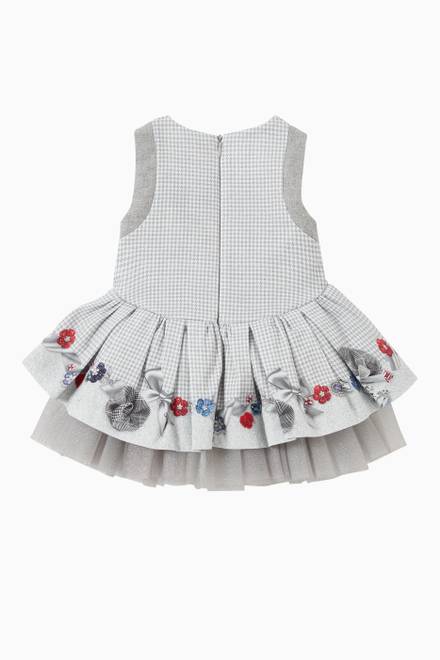 hover state of Bow & Frill Dress in Cotton   
