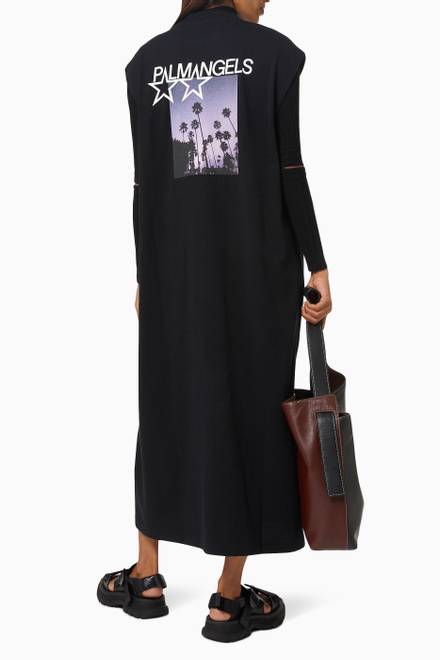 hover state of Stars & Palms T-shirt Dress in Cotton Jersey                    