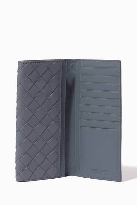 hover state of Continental Wallet in Intrecciato Calfskin         