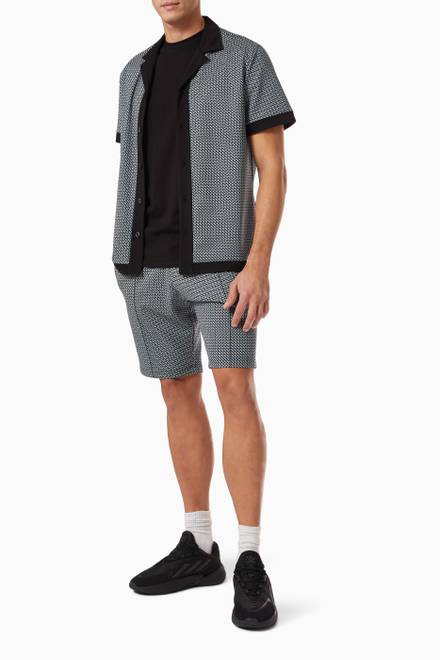 hover state of Carman Slim Fit Shorts in Double Knit Jersey    