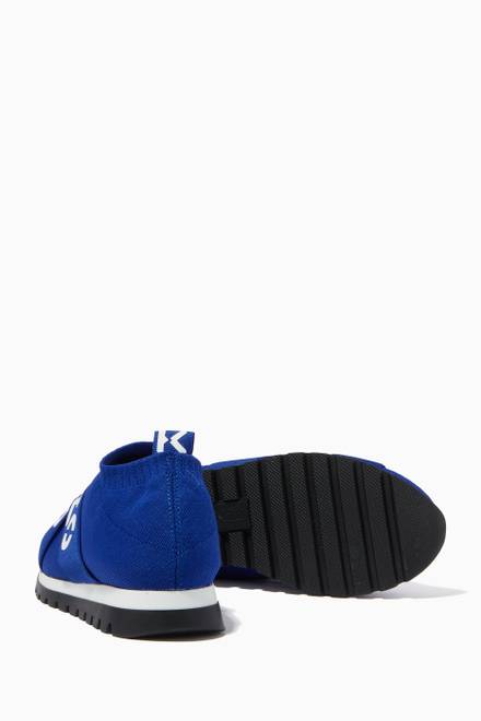 hover state of Cross Logo Low-top Sock Sneakers in Mesh Knit 