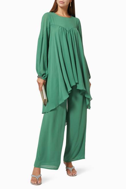 hover state of Top & Pant Twin Set in Chiffon