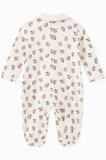 hover state of Bunny Print Pyjama in Interlock Cotton 