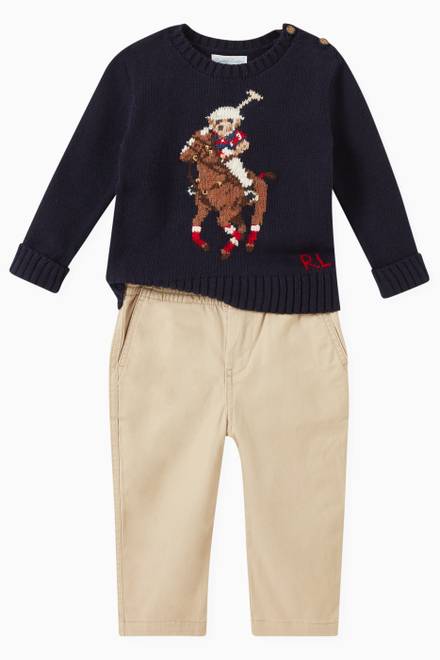 hover state of Bear & Big Pony Sweater in Knit  