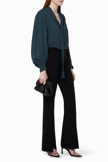 hover state of Blouson Sleeve Top in Silk   