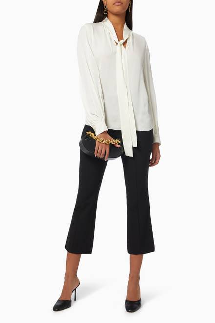hover state of Blouson Sleeve Top in Silk    