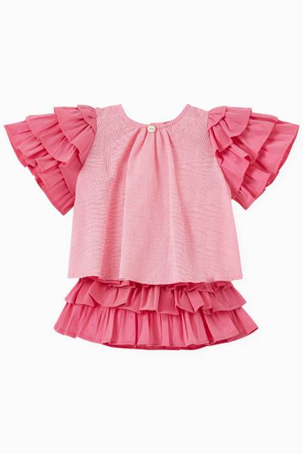 hover state of Ruffle Sleeve Top  
