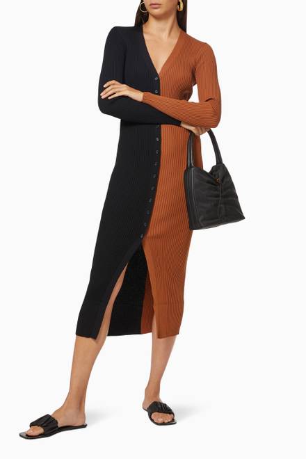 hover state of Shoko Sweater Dress in Ribbed Knit   