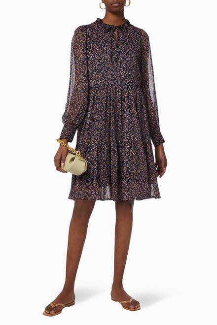 hover state of Yasselmia Floral Dress in Chiffon 