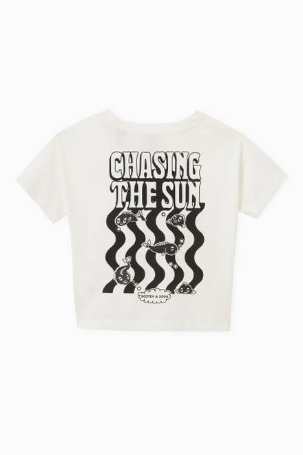 hover state of Graphic Print T-shirt in Organic Cotton   